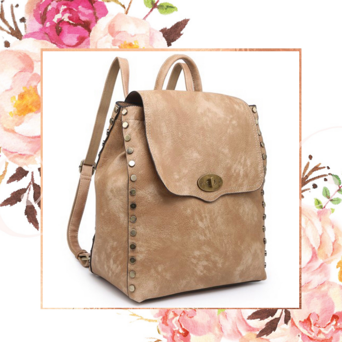 Moda Luxe Convertible Backpack - Brown , Women's
