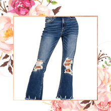 Load image into Gallery viewer, Distressed Knee &amp; Hem Jeans