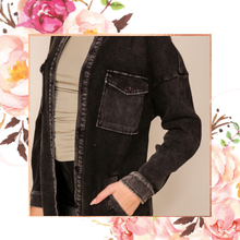 Load image into Gallery viewer, Waffle Knit Button Down Shacket