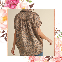Load image into Gallery viewer, Shimmer Me Wild Button Down Blouse