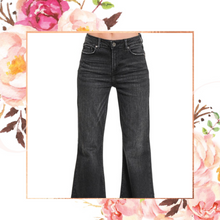 Load image into Gallery viewer, Bell Bottom Black Jeans