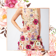 Load image into Gallery viewer, Pickin Wildflowers 3D Embroidered Dress