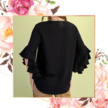 Load image into Gallery viewer, Ruffled Bell Sleeve Blouse
