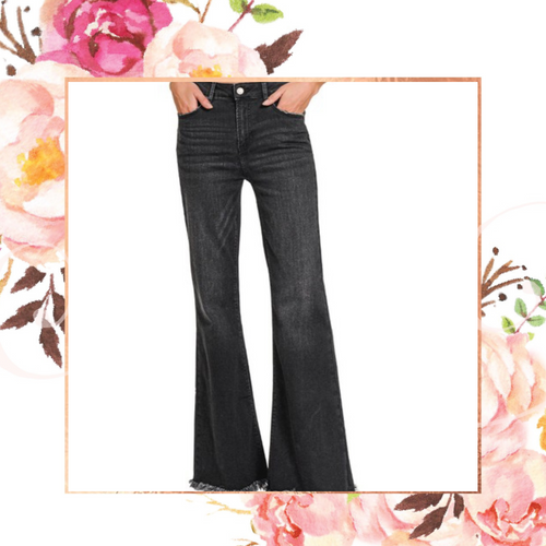 Bell Bottom Black Jeans