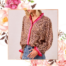 Load image into Gallery viewer, Merry Leopard Blouse