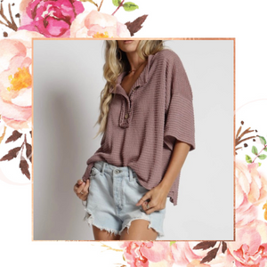 Quarter Button Texture Top