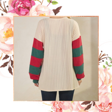 Load image into Gallery viewer, Merry &amp; Bright Sequin Colorblock Pullover