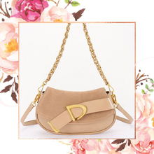 Load image into Gallery viewer, Suede &amp; Leather Chic Crossbody