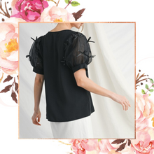 Load image into Gallery viewer, Little Black Bow Blouse