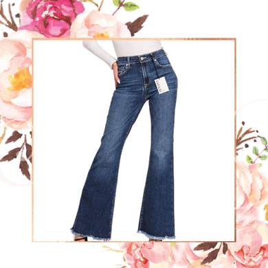 Bell Bottom Dark Jeans