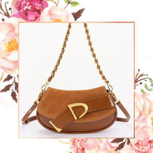 Load image into Gallery viewer, Suede &amp; Leather Chic Crossbody