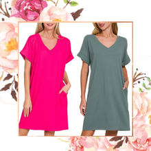 Load image into Gallery viewer, Brushed Fav-Z Tee Dress