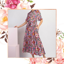 Load image into Gallery viewer, Boho Belted Maxi Dress