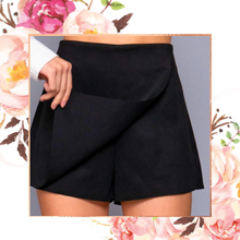 Load image into Gallery viewer, Front Wrap Suede Skort