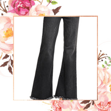 Load image into Gallery viewer, Bell Bottom Black Jeans