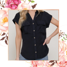Load image into Gallery viewer, Button Down Tencel Top