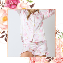 Load image into Gallery viewer, Pop the Bubbly Satin PJ Set