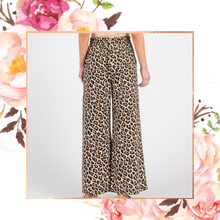Load image into Gallery viewer, Washed Leopard Print Wide Leg Pants