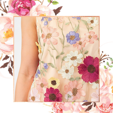 Load image into Gallery viewer, Pickin Wildflowers 3D Embroidered Dress