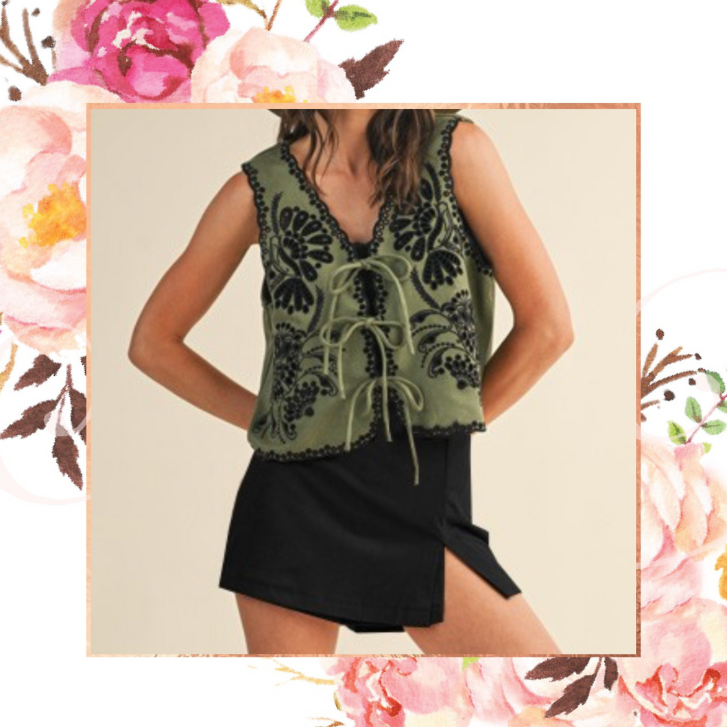 Little Black Suede Skort