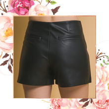 Load image into Gallery viewer, Vegan Leather Wrap Skort