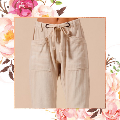 Vintage Oatmeal Barrel Leg Denim