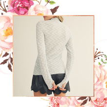 Load image into Gallery viewer, Mock Neck Lace Top
