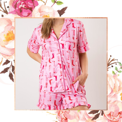 Cute to Boot PJ Set