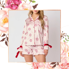 Load image into Gallery viewer, Mint to Be Satin PJ Set