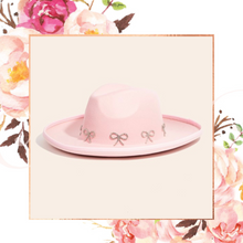 Load image into Gallery viewer, Rhinestone Bow Panama Hat