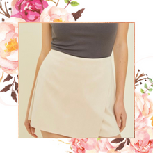 Load image into Gallery viewer, Stone Suede Wrap Skort