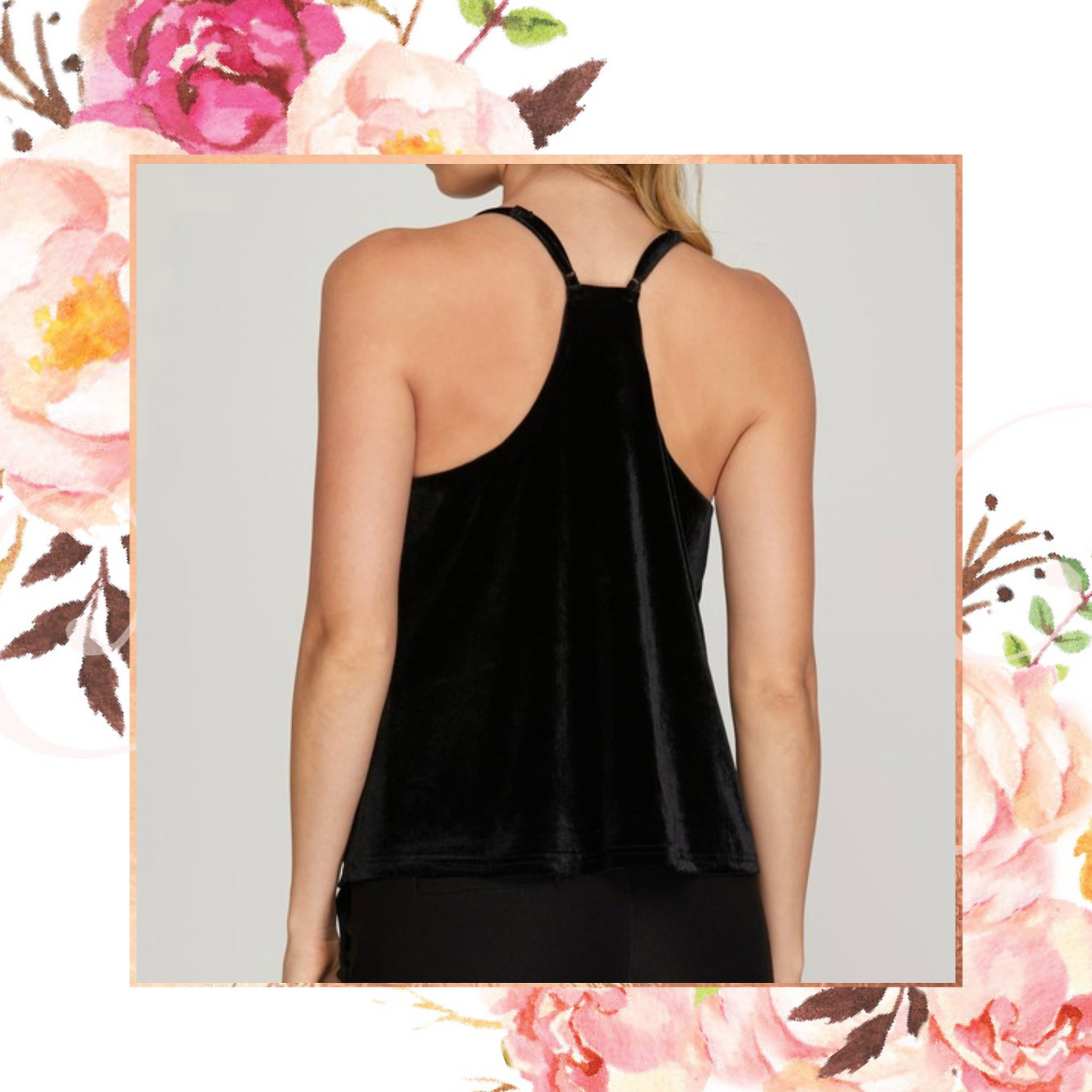 Frame - Velvet Cami in Noir - women's camisole – Basicality