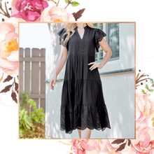 Load image into Gallery viewer, Elegant in Eyelet Tiered Dress