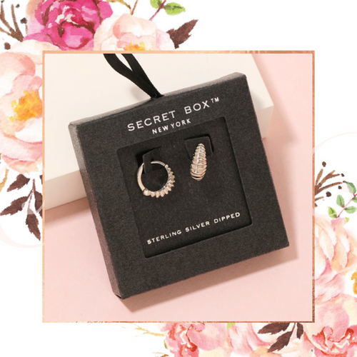 Secret Box Mini Huggie Earrings