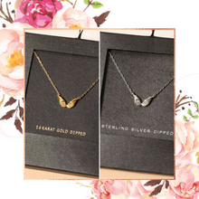 Load image into Gallery viewer, Secret Box Mini Angel Wings Charm Necklace