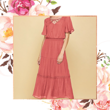 Load image into Gallery viewer, Keyhole Crochet Tiered Maxi