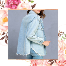 Load image into Gallery viewer, Pearl &amp; Rhinestone Denim Jacket
