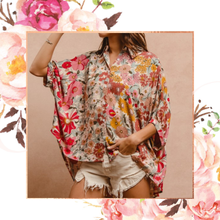 Load image into Gallery viewer, Boho Floral Button Down Top