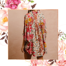 Load image into Gallery viewer, Boho Floral Button Down Top