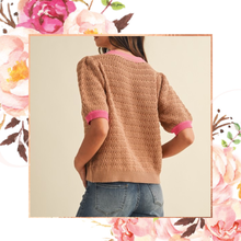 Load image into Gallery viewer, She’s So Lovely Bow Puff Sleeve Sweater