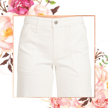 Load image into Gallery viewer, Cropped Wide Leg White Denim