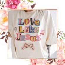 Load image into Gallery viewer, Love Like Jesus Oversized Graphic Tee