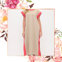 Load image into Gallery viewer, Colorblock Textured Midi Dress