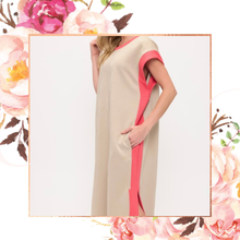Load image into Gallery viewer, Colorblock Textured Midi Dress