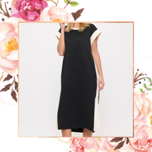 Load image into Gallery viewer, Colorblock Textured Midi Dress