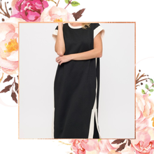 Load image into Gallery viewer, Colorblock Textured Midi Dress