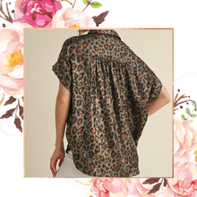 Load image into Gallery viewer, Shimmer Me Wild Button Down Blouse