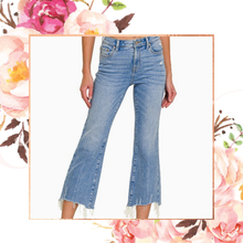 Load image into Gallery viewer, Kick Crop Flare Jeans