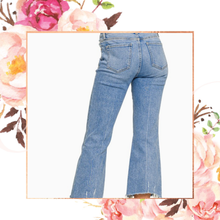 Load image into Gallery viewer, Kick Crop Flare Jeans