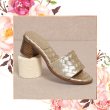 Load image into Gallery viewer, Riley - Woven Block Heel Sandal
